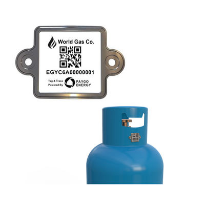 কিউআর বারকোড ট্যাগ লেবেলগুলি অ্যান্টি-ইউভি সহ জিয়াংকাং সিলিন্ডার ডিজিটাল পরিচয় সনাক্তকরণ