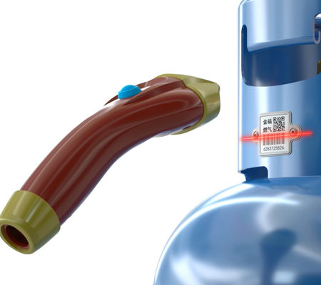 এলপিজি সিলিন্ডার পরিচালনার জন্য জিয়াংকাং সিলিন্ডার বার কোড লেবেল উচ্চ তাপমাত্রা প্রতিরোধের 1900F