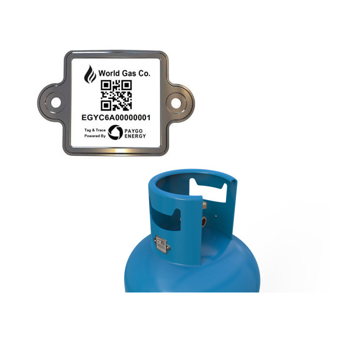 জিয়াংকাং এলপিজি সিলিন্ডার বারকোড টেকসই আউটডোর 20 বছর পিডিএ বা মোবাইলের মাধ্যমে সহজে স্ক্যান করা